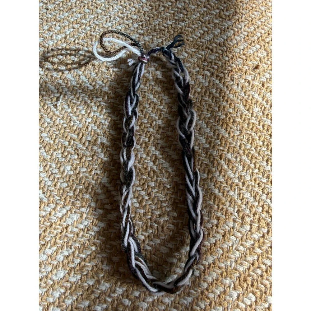 Hand-Braided Yarn Bookmark